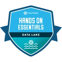 Badge, Hands-On Essentials: Data Lake Workshop, Snowflake